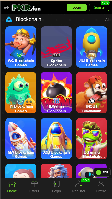 Pkr Fun APK Home Screen