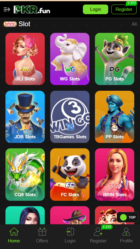 Pkr Fun APK Home Screen